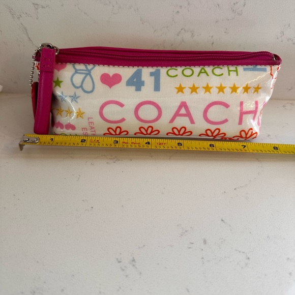 Coach Pencil Case / Zippered Makeup Pouch - Picture 4 of 6